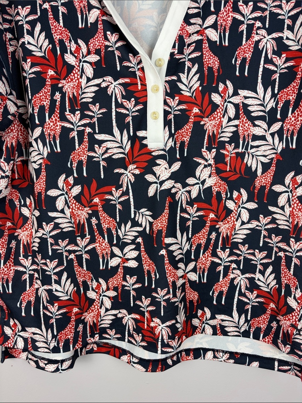Puma Golf Giraffe Print Polo Shirt Women’s Medium DryCELL - Picture 4 of 13